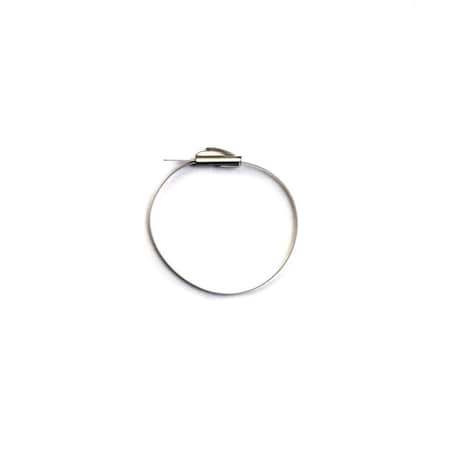 South Main Hardware Cable Tie, 5 in L, 1.5 in Max Bundle Dia., Silver, 304 Stainless Steel, 200 lb Strength, 50 PK 222103